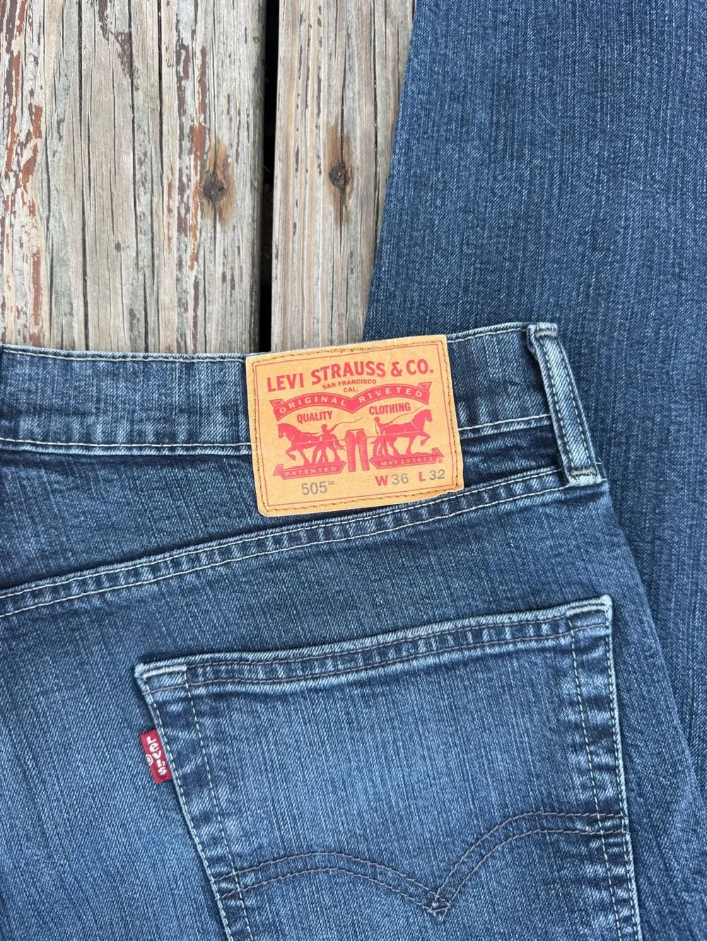 Levi's Men's Straight Fit Blue Denim Jeans